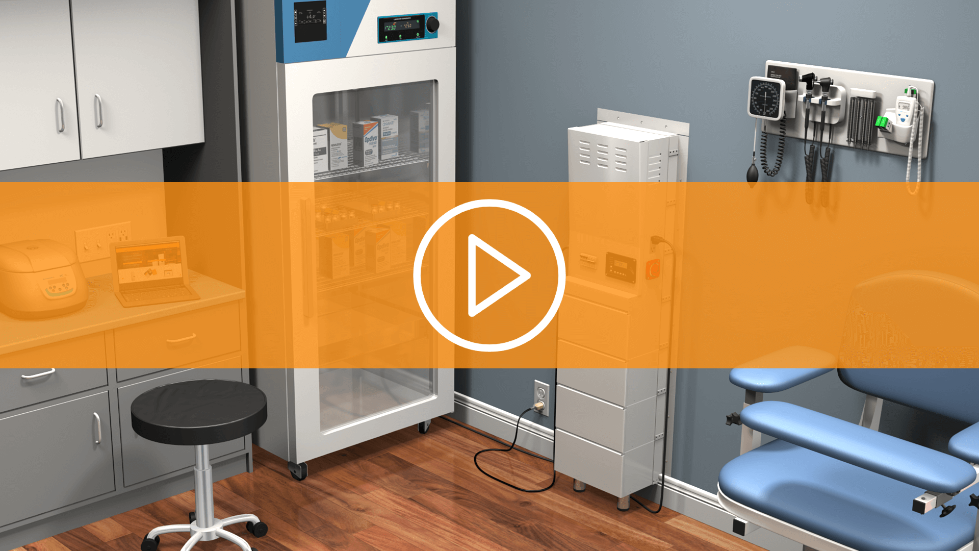 Standalone medical case for secure equipment storage